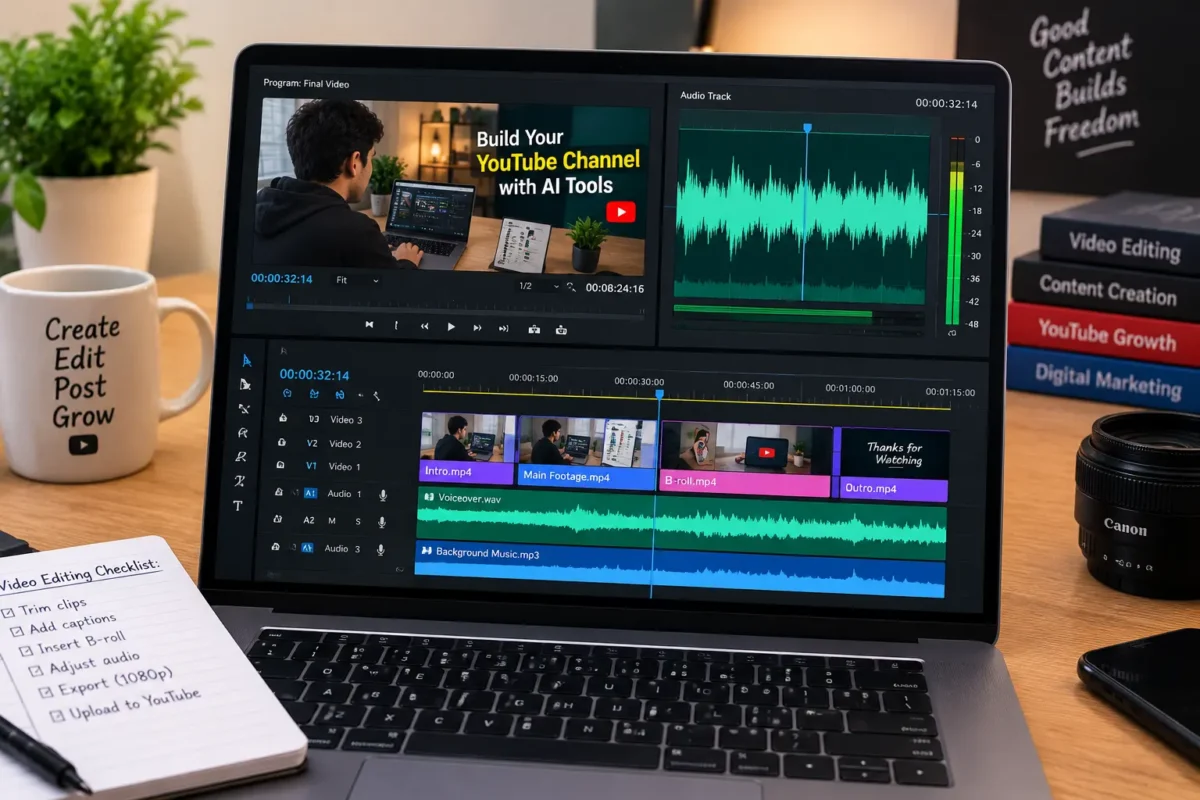 AI-assisted voiceover and video production workflow